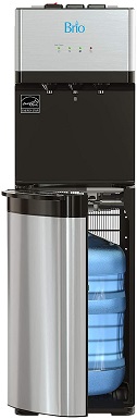 Dispensador de agua con enfriador de agua de carga inferior autolimpiante 1Brio