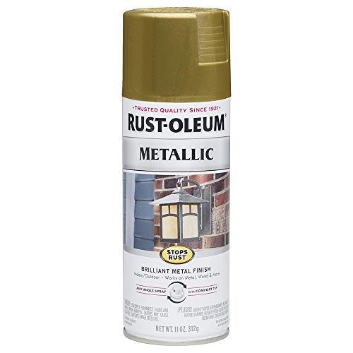 Rust-Oleum 7275830 Pintura metálica en aerosol "Stops Rust" de latón bruñido