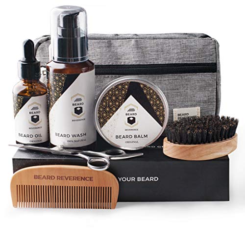 BEARD REVERENCE Kit de cuidado de barba premium para hombres