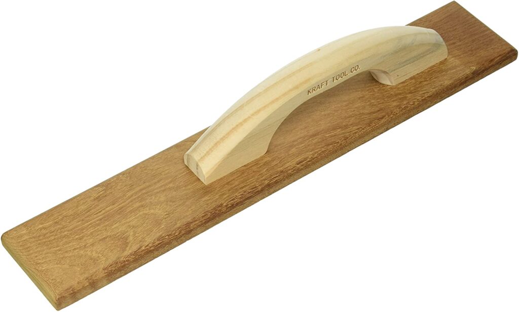 Kraft Tool CF269 Flotador de mano de madera de teca