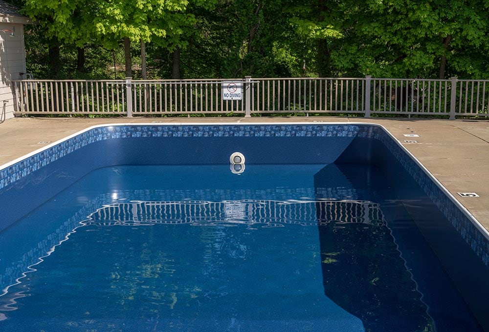piscina enterrada de vinilo